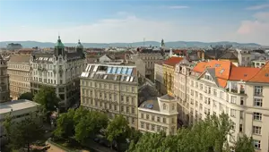Ein Blick über die Dacher der Stadt Wien